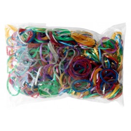 260 Élastiques Violet Fluo Bracelet Loom Bands + 1 Crochet + 10 Attaches  Fermoirs S - Fantasyline